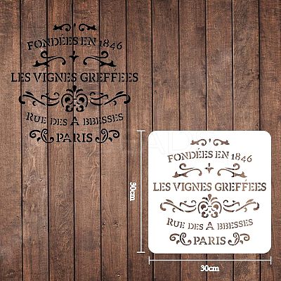 Plastic Reusable Drawing Painting Stencils Templates DIY-WH0172-148-1