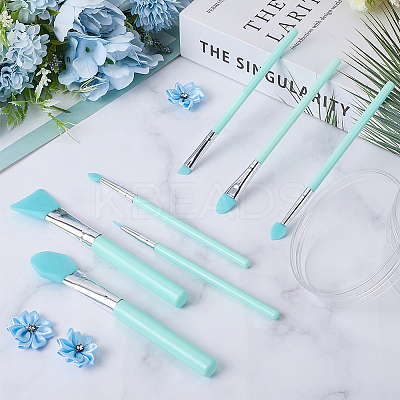 1 Set Silicone Makeup Brushes Set AJEW-GF0010-26-1