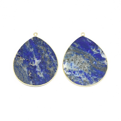 Dyed Natural Lapis Lazuli Pendants G-E526-01E-1