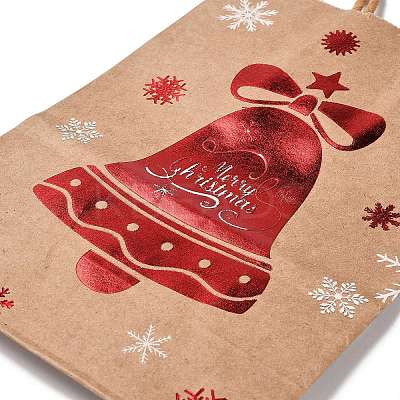 Christmas Theme Hot Stamping Rectangle Paper Bags CARB-F011-02C-1