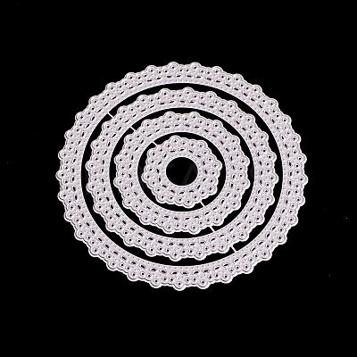 Flat Round Frame Carbon Steel Cutting Dies Stencils LS-DIY-F028-79-1