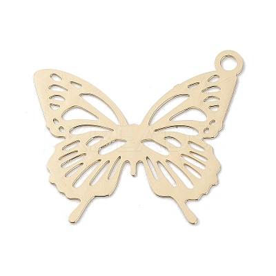 Brass Filigree Pendants KK-K366-43KCG-1