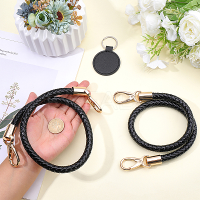 2Pcs Imitation Leather Bag Strap PURS-CL0001-17-1