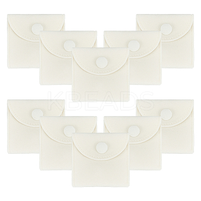 Square Velvet Jewelry Package Bags ABAG-WH0035-055A-03-1