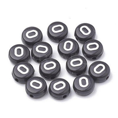 Opaque Acrylic Beads SACR-N002-02O-1