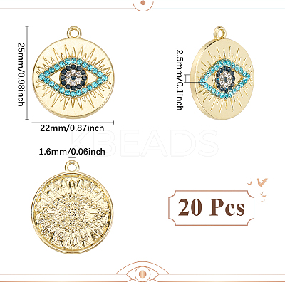 20Pcs Rack Plating Alloy Pendants FIND-SC0013-22-1