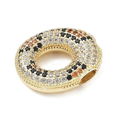 Brass Micro Pave Cubic Zirconia Pendants KK-Z108-02G-O-1