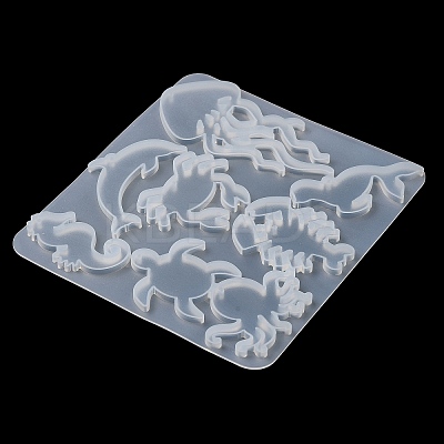 Sea Animal Ocean Theme DIY Pendant Silhouette Silicone Molds DIY-G102-01C-1