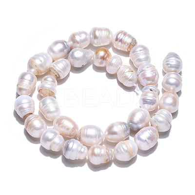 Natural Cultured Freshwater Pearl Beads Strands PEAR-N012-10E-1