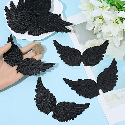 20Pcs Cloth Angel Wings AJEW-GF0012-62C-1