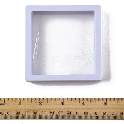 5Pcs Square Transparent PE Thin Film Suspension Jewelry Display Box CON-FS0001-19B-1