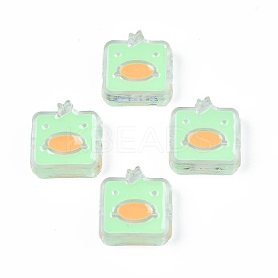 Transparent Acrylic Beads ACRC-S039-09B-1