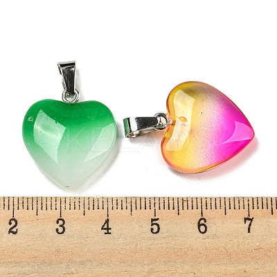 Spray Paint Glass Pendant GLAA-H029-01P-1