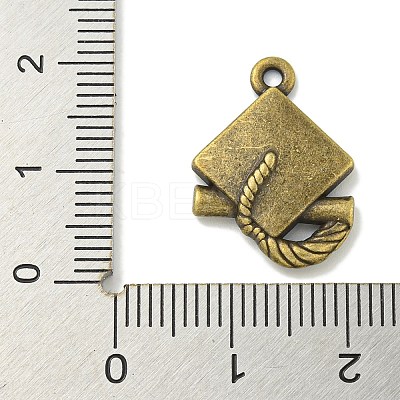 Tibetan Style Alloy Pendant Cabochon Settings TIBE-I026-6010AB-1