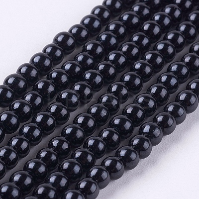 Eco-Friendly Dyed Glass Pearl Round Beads Strands LS-HY-A002-3mm-RB080-1