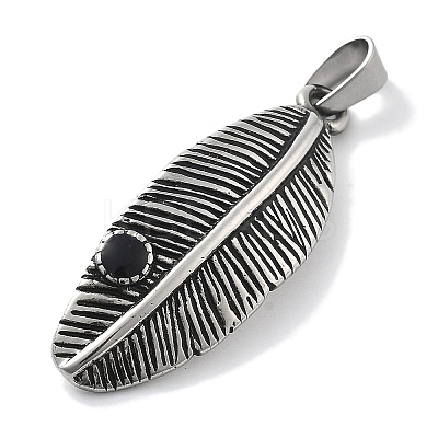 Retro 304 Stainless Steel Enamel Pendants STAS-Z098-28AS-1
