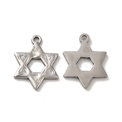 Non-Tarnish 304 Stainless Steel Pendants STAS-Q001-02P-1