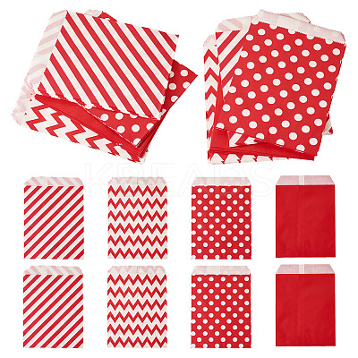 40Pcs 4 Styles Kraft Paper Bags CARB-TA0001-12B-1