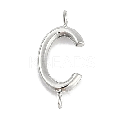 304 Stainless Steel Letter Connector Charms LS-STAS-M108-01P-03-1