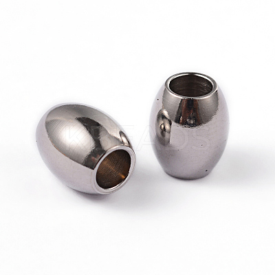 Tarnish Resistant Barrel 202 Stainless Steel Spacer Beads STAS-L176-03P-1