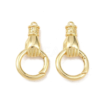 Hand Brass Spring Gate Rings X-KK-Z132-06G-1
