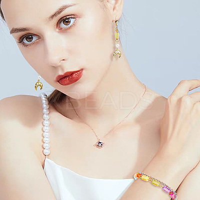 300Pcs Transparent Acrylic Connector Charms FIND-DC0001-73-1
