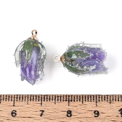 Transparent Acrylic Pendants SACR-T017-53A-1