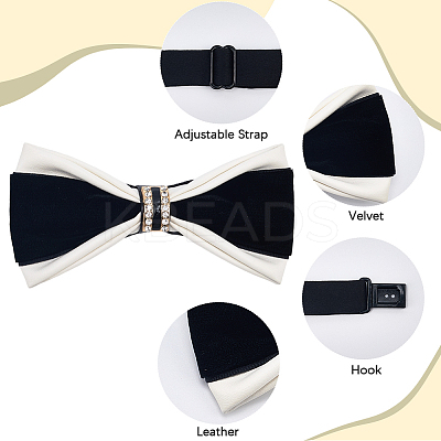 Imitation Leather Bow Ties AJEW-WH20020-441A-1