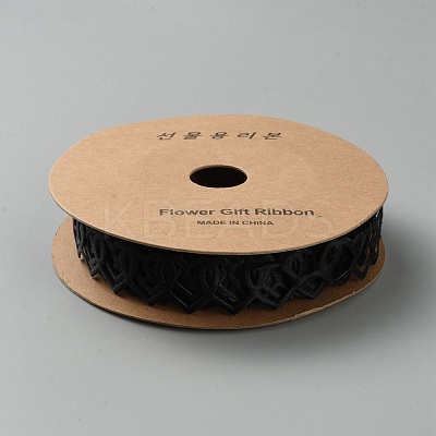 Polyester Heart Ribbon DIY-WH20048-086A-1