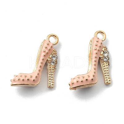 2Pcs Alloy Enamel Stilettos Pendants ENAM-YW0002-30D-1