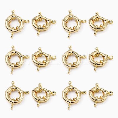 Rack Plating Brass Spring Ring Clasps LS-KK-D399-A-G-NF-1