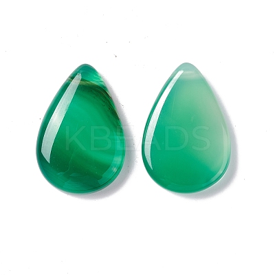 Natural Green Agate Pendants G-B030-14-1