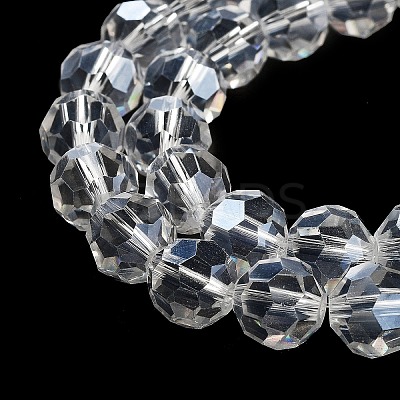 Electroplate Transparent Glass Beads Strands EGLA-A035-T10mm-A19-1