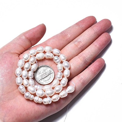 Natural Cultured Freshwater Pearl Beads Strands LS-PEAR-N012-07A-1
