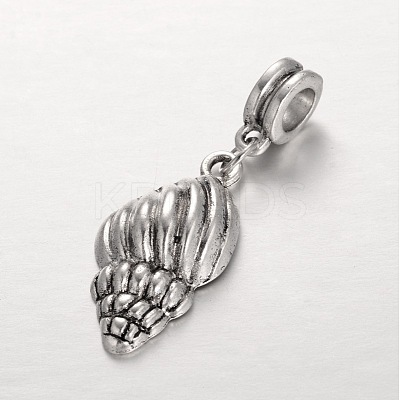 Mixed Ocean Theme Tibetan Style Alloy Large Hole European Dangle Charms PALLOY-JF00046-1