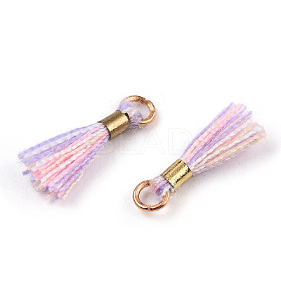 Polycotton(Polyester Cotton) Tassel Pendant Decorations OCOR-S102-25-1