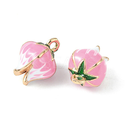 Brass Enamel Charms X-KK-G462-30LG-1