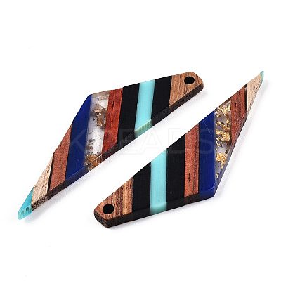 Transparent Resin & Walnut Wood Big Pendants LS-RESI-TAC0017-52-A01-1