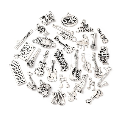 30Pcs 30 Styles Tibetan Style Alloy Pendants Set FIND-C069-04AS-1