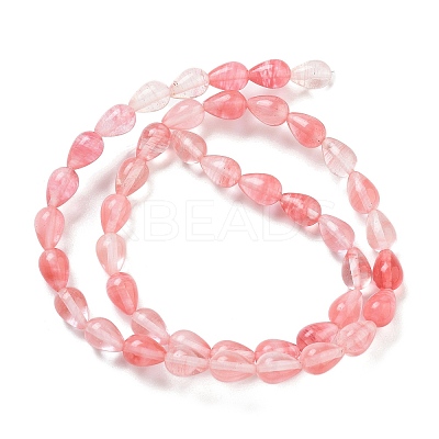 Cherry Quartz Glass Beads Strands G-B106-A01-01-1