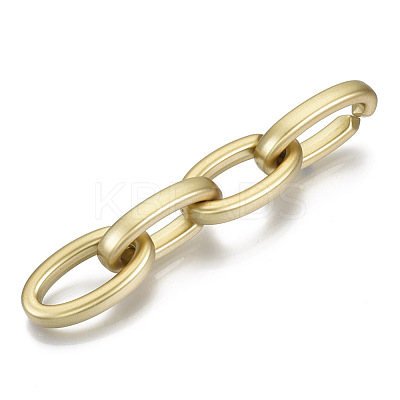 Opaque Spray Painted Acrylic Linking Rings OACR-S021-21A-B01-1