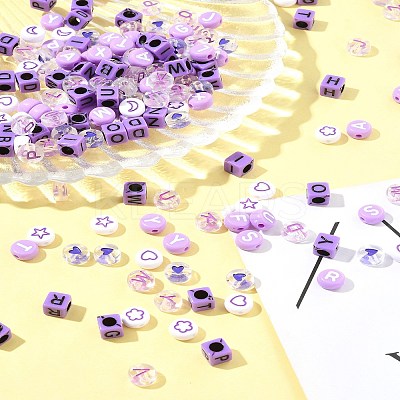 200Pcs Acrylic Beads SACR-FS0001-30-1