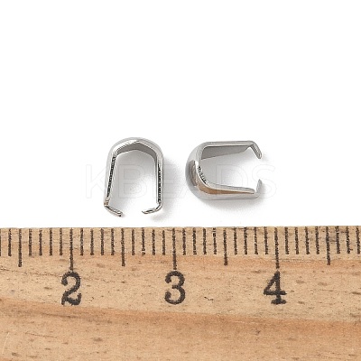 304 Stainless Steel Snap On Bails STAS-Z122-37P-1
