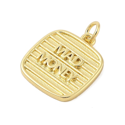 Real 18K Gold Plated Rack Plating Brass Pendants KK-Z074-68G-1