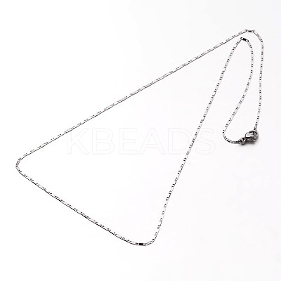 Tarnish Resistant 304 Stainless Steel Mariner Link Chain Necklaces NJEW-O058-14P-1