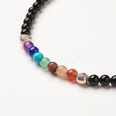 Yoga Chakra Jewelry BJEW-G554-05D-1