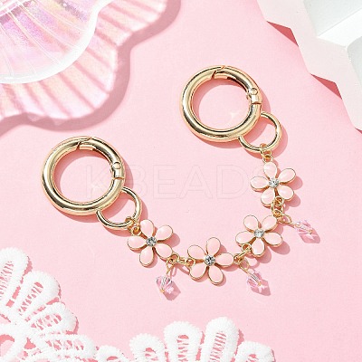 Zinc Alloy Spring Gate Rings Bag Extension Chains X1-AJEW-BA00142-02-1