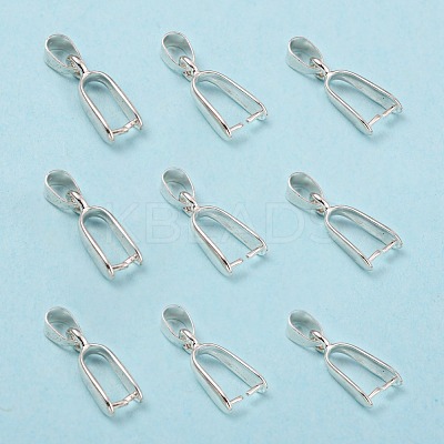 Brass Ice Pick Pinch Bails KK-K802-S-1