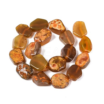 Dyed Natural Agate Beads Strands G-Q606-23E-07-1
