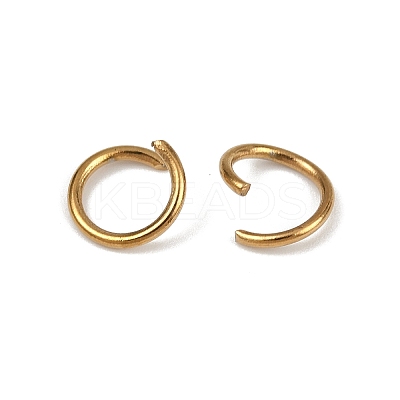 304 Stainless Steel Open Jump Rings X-STAS-Z137-01G-08-1